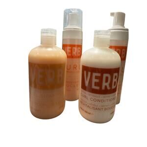 Verb Curl Bundle Shampoo Conditioner Foaming Gel Hair Products